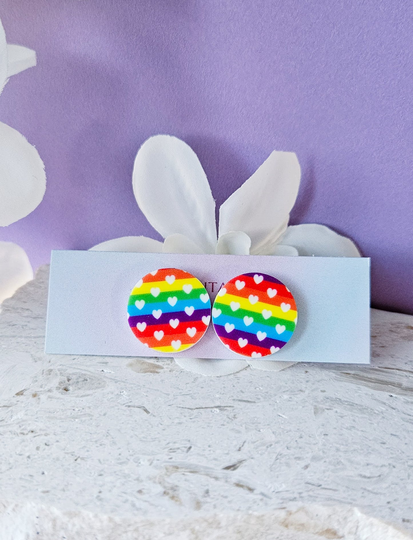 Rainbow Pride Studs