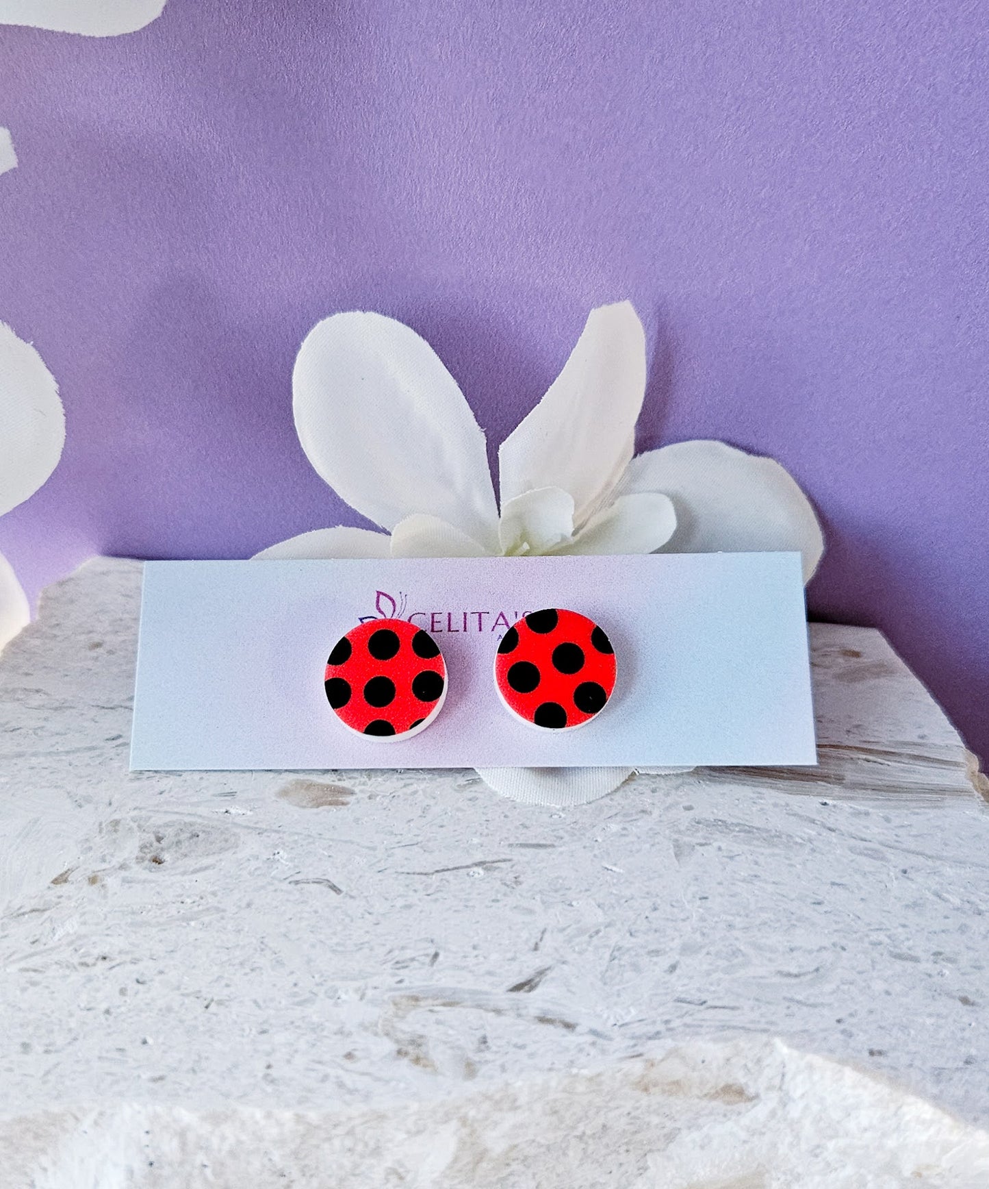 Ladybug Studs