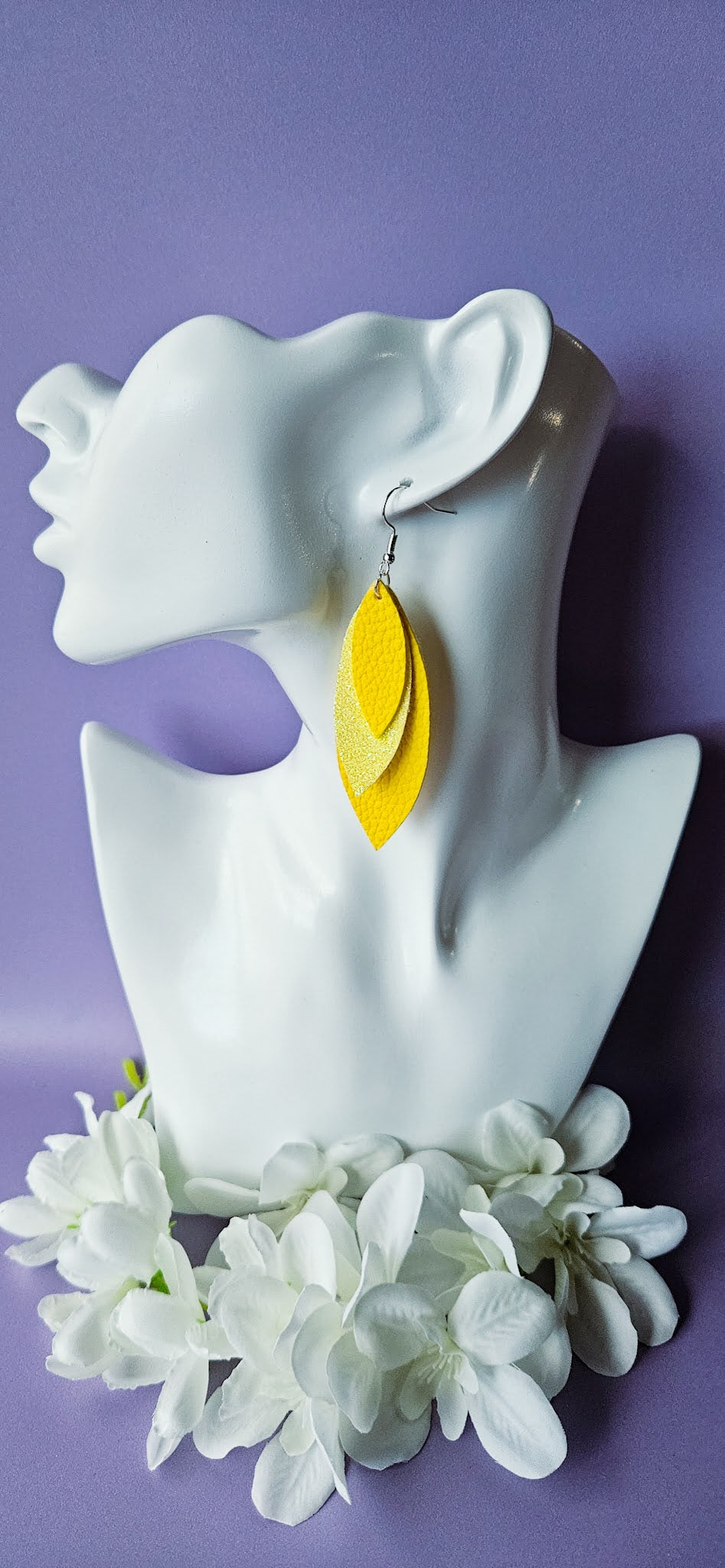 Leaf Leather Dangles