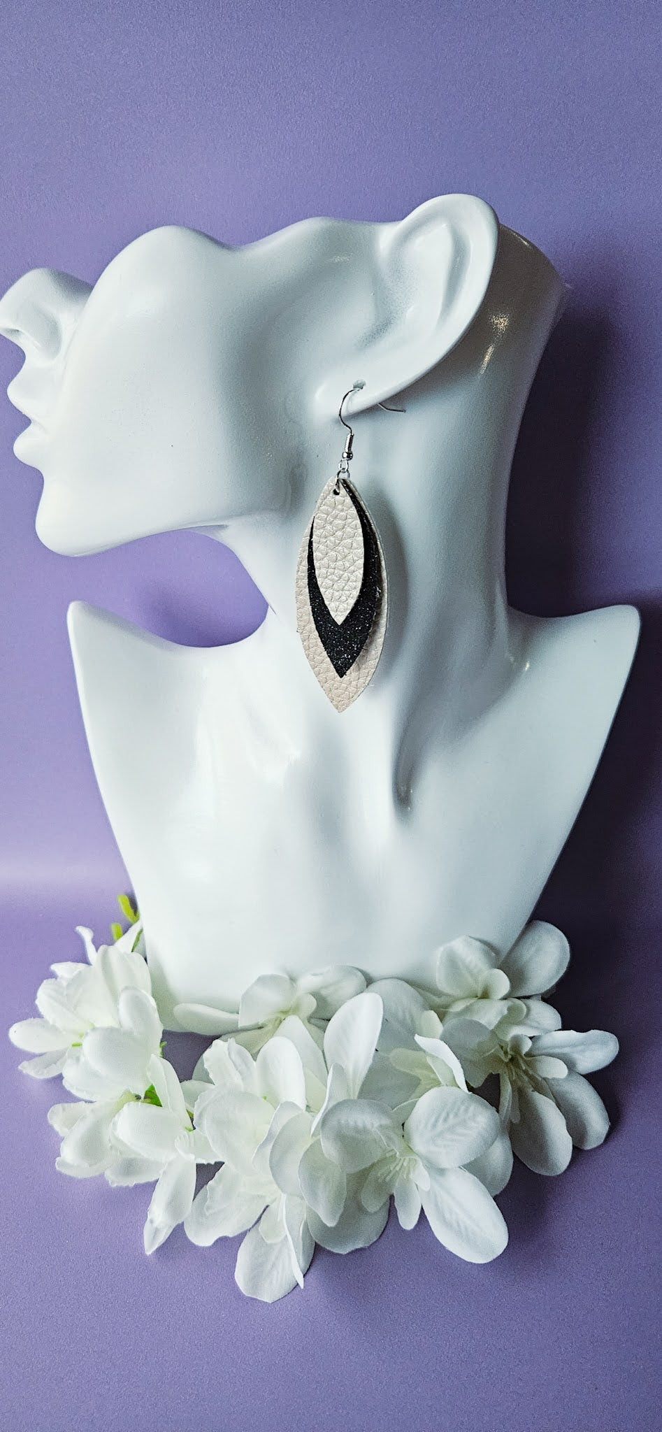 Leaf Leather Dangles