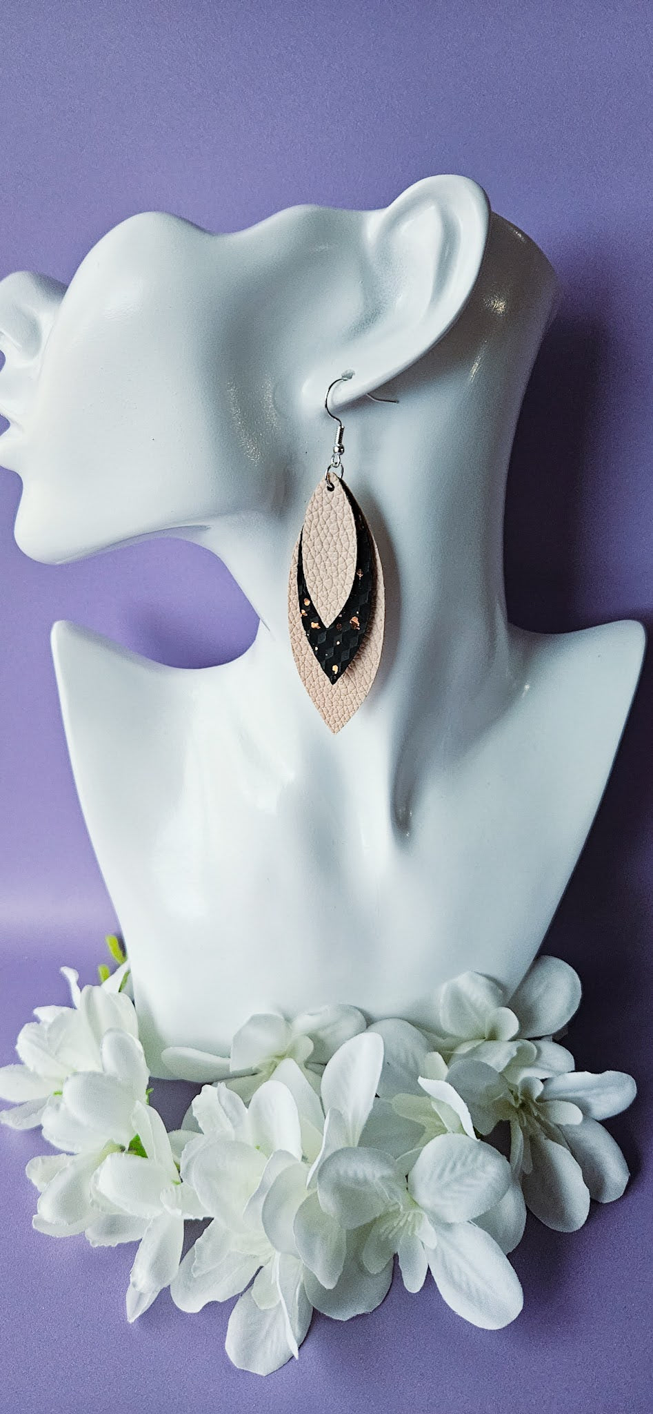 Leaf Leather Dangles