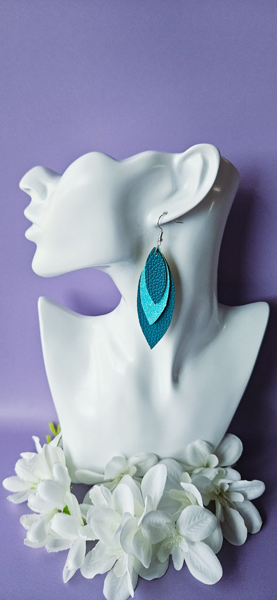 Leaf Leather Dangles