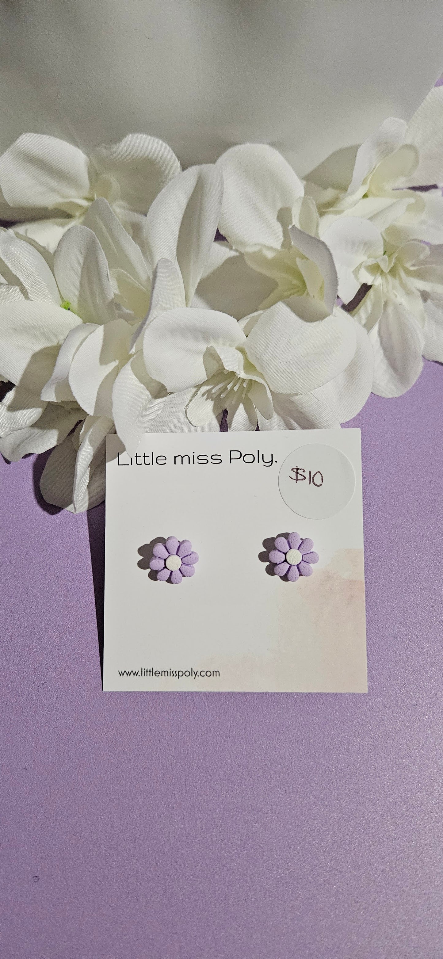 Daisy Studs by Little Miss Poly