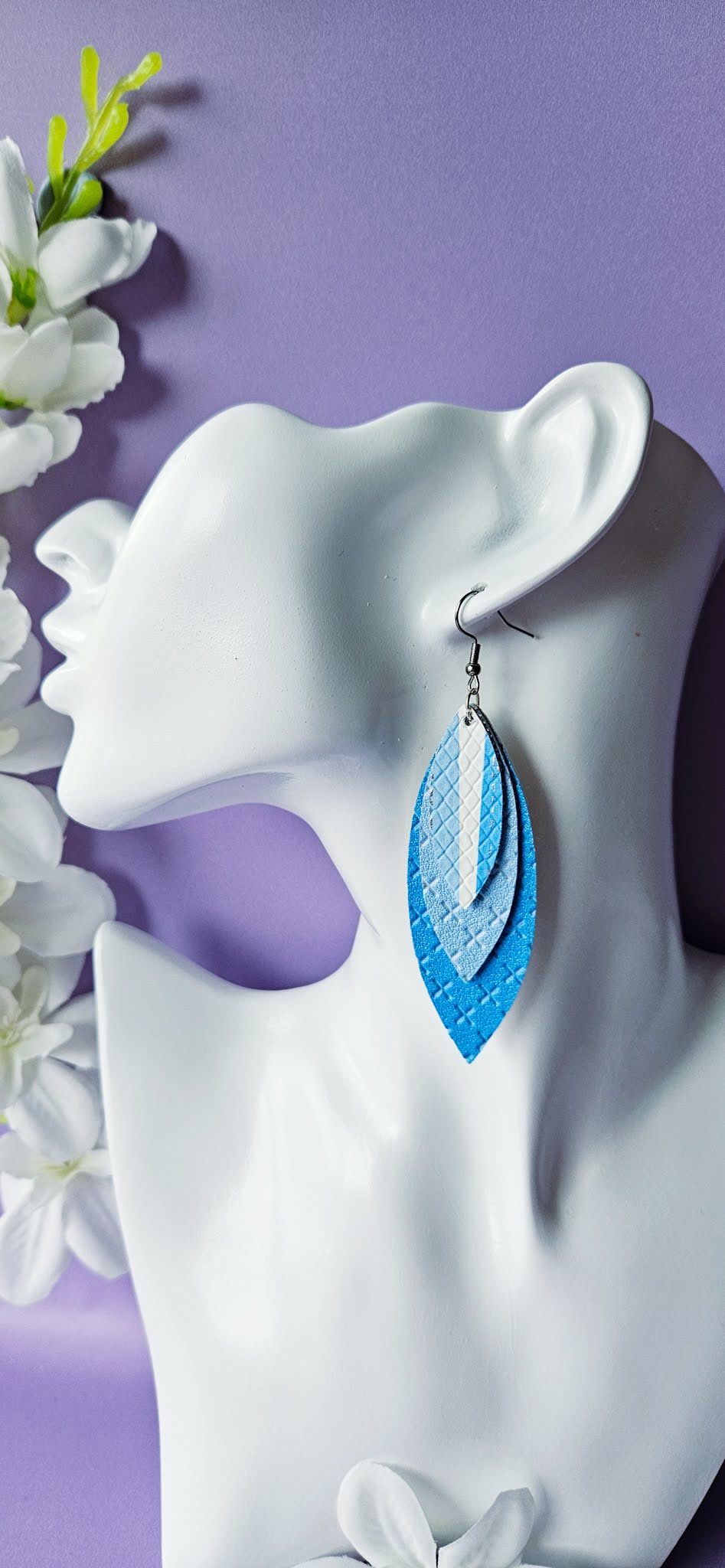 Leaf Leather Dangles
