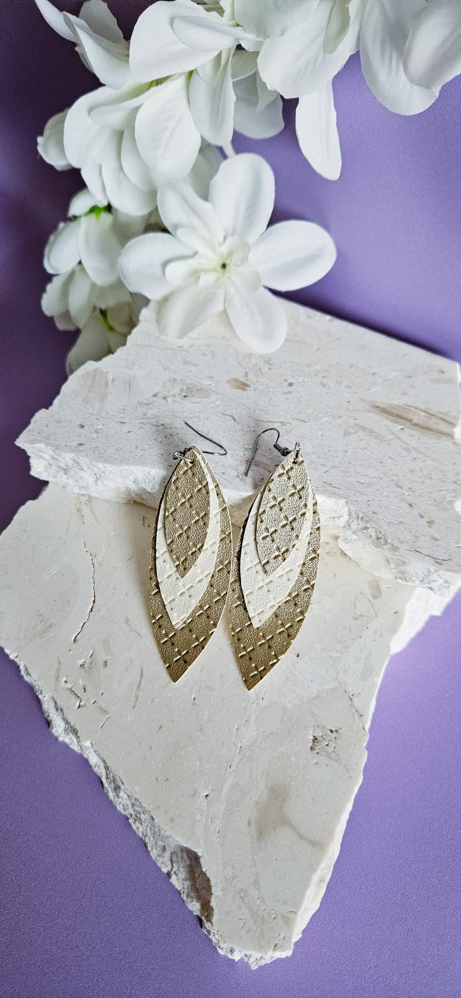 Leaf Leather Dangles