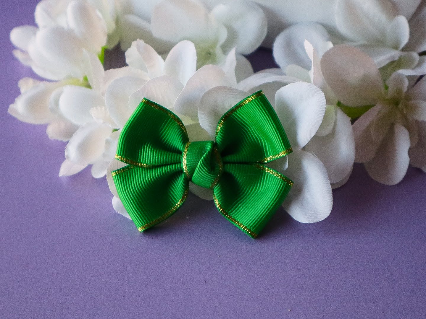 Gold Trim Ribbon Bows – Assorted Colours