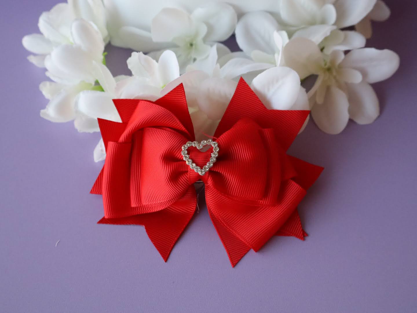 Heart Ribbon Bows – Assorted Colours