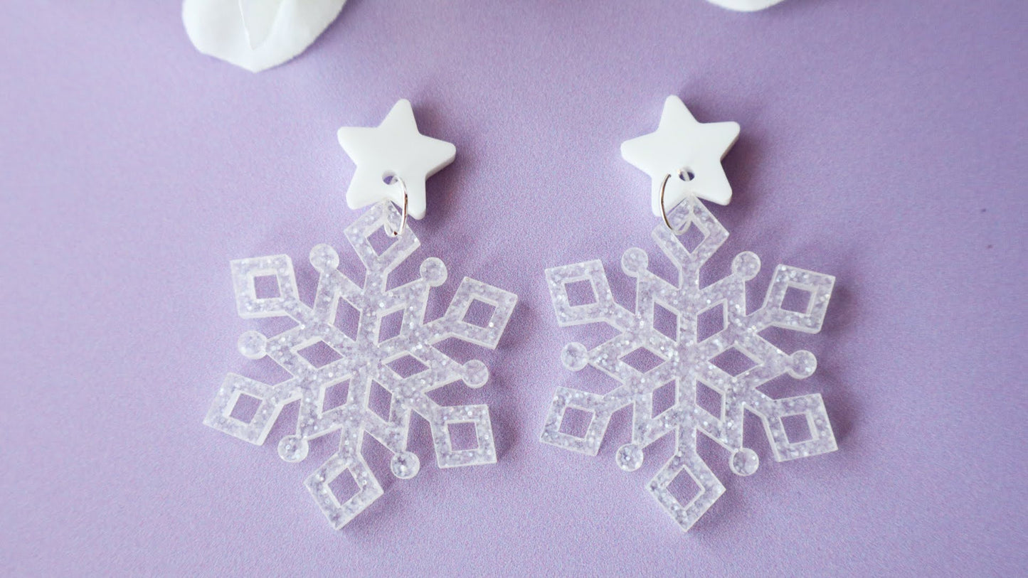 Fairy Dust Snowflake Dangles