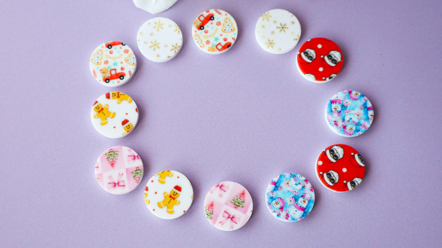 Festive Five Acrylic Studs