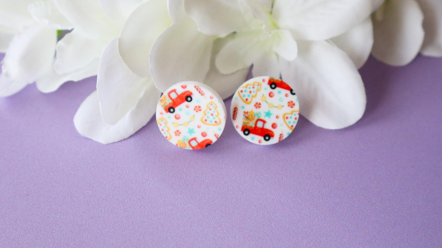 Festive Five Acrylic Studs