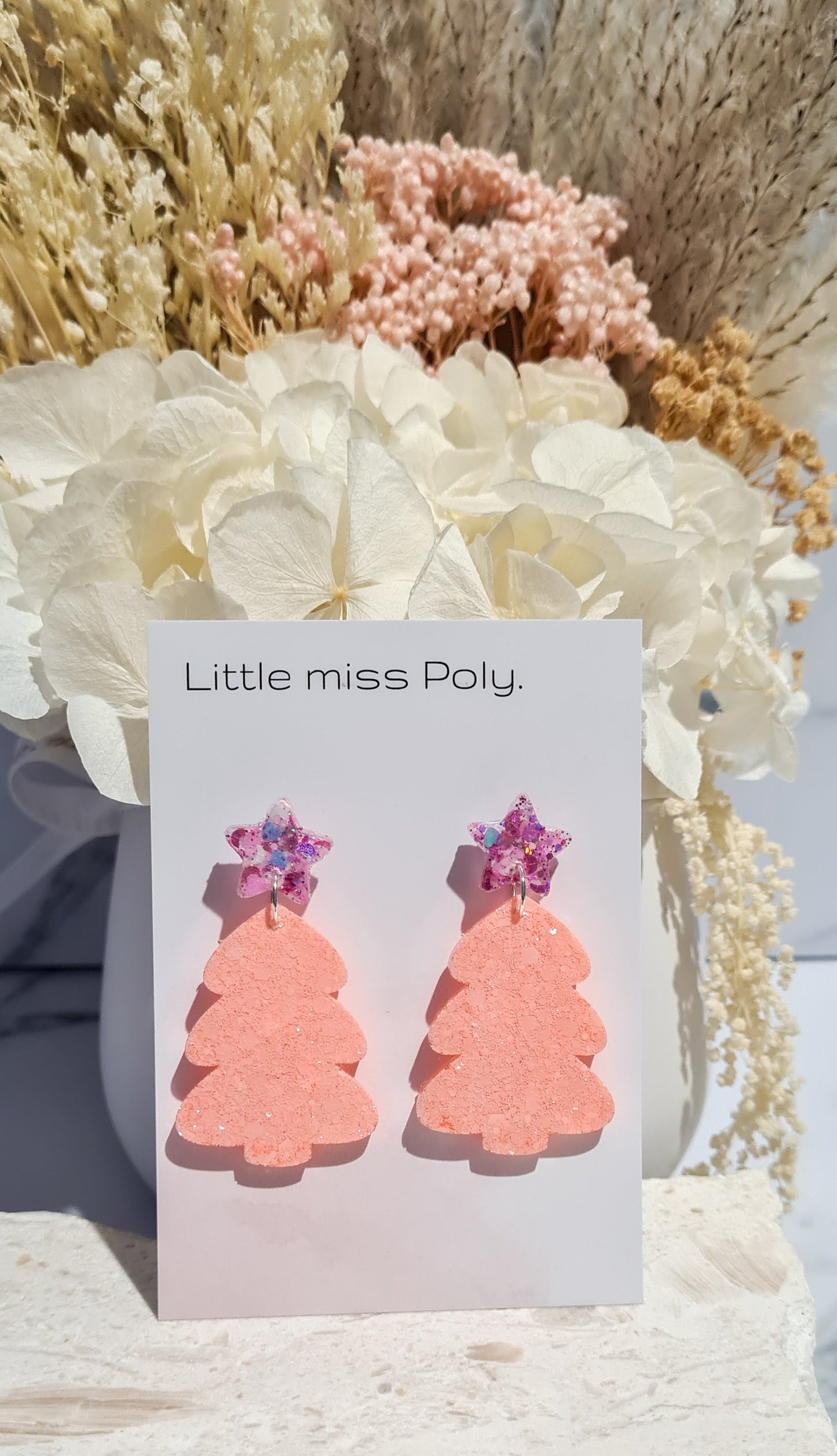 Christmas Tree Dangles & Studs by Little Miss Poly