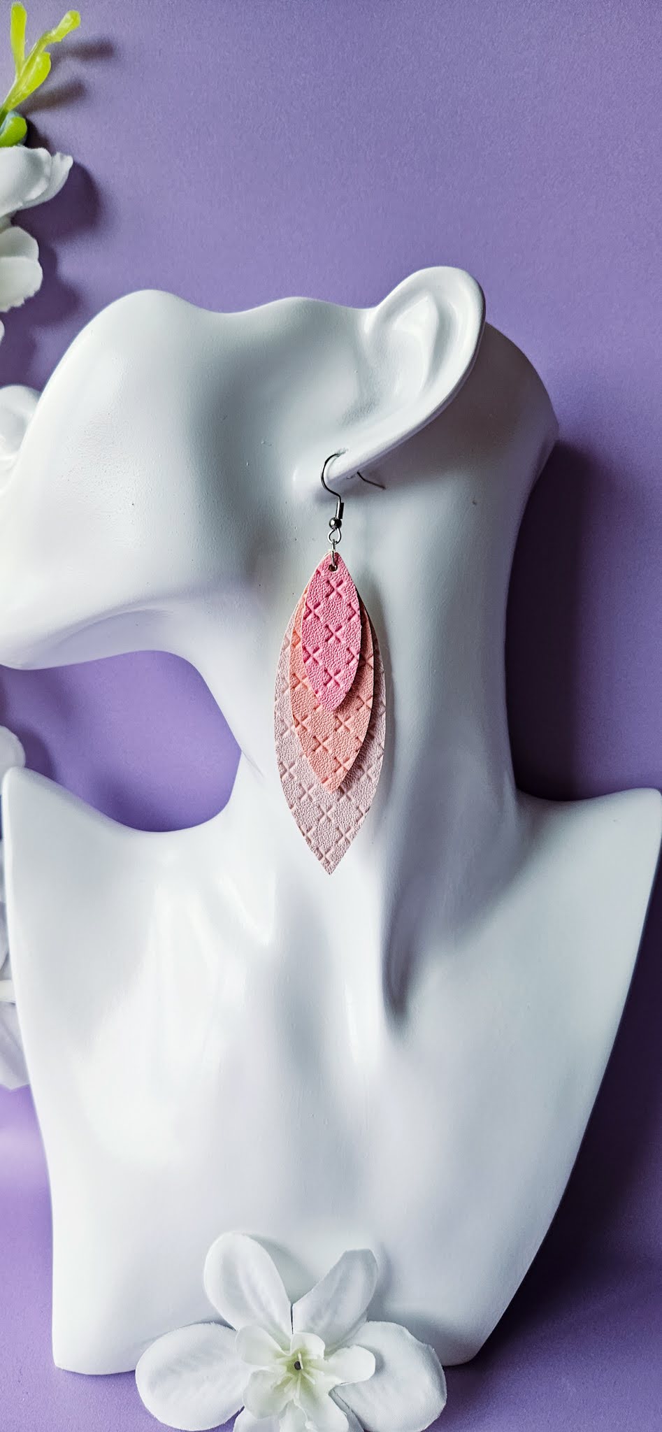 Leaf Leather Dangles