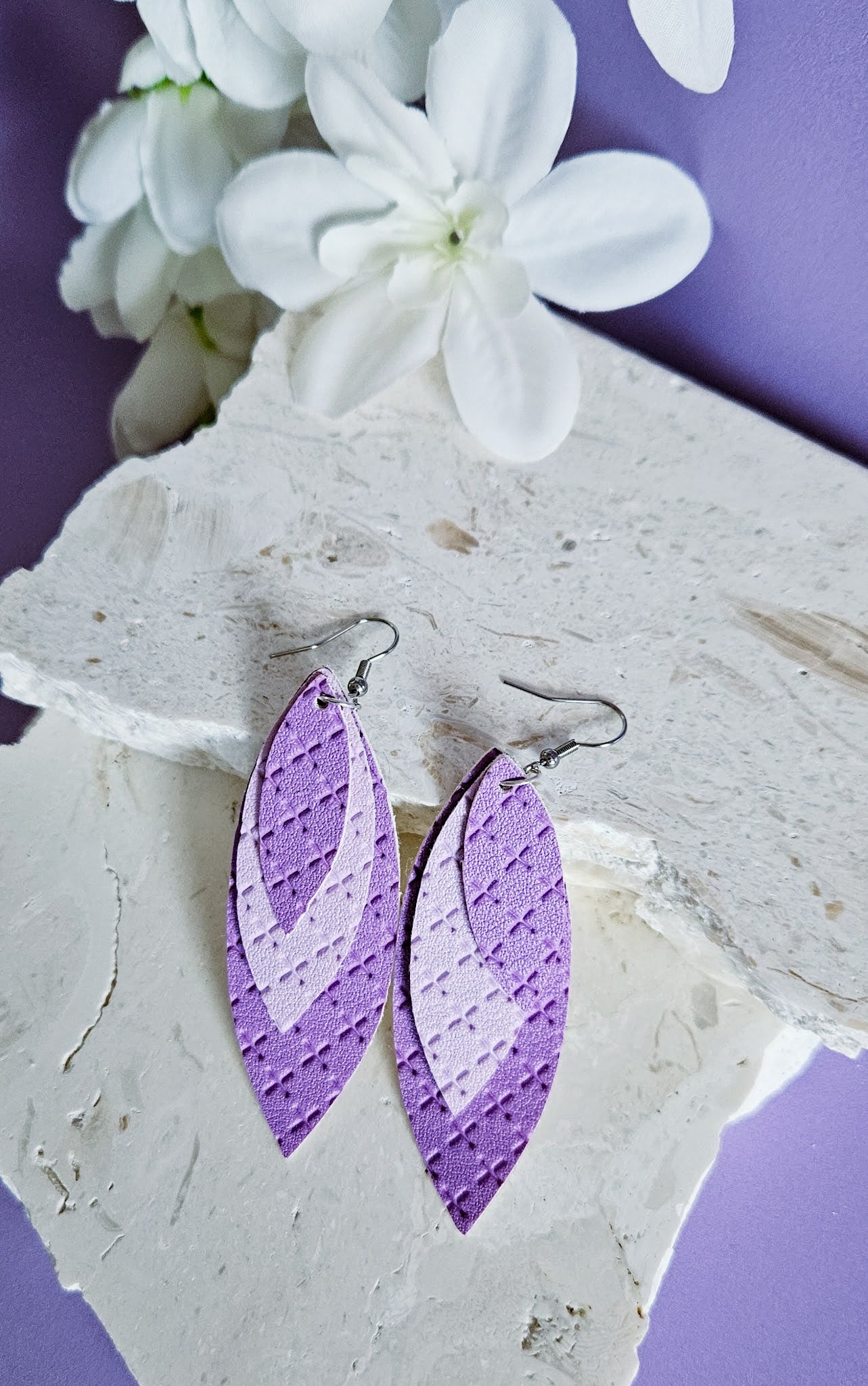 Leaf Leather Dangles