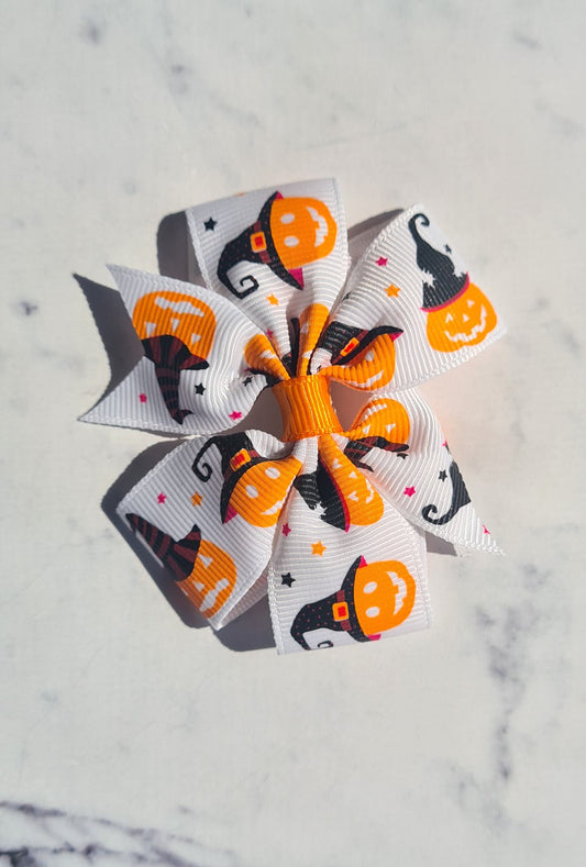 Pumpkin Witch Hair Clip