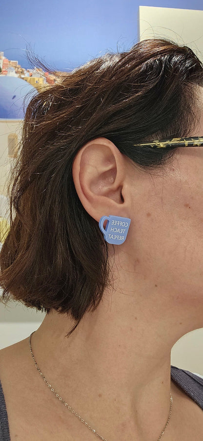 Coffee, Teach, Repeat Studs