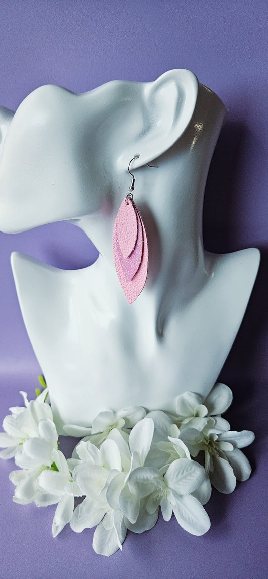 Leaf Leather Dangles