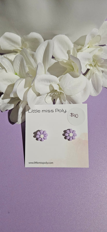 Daisy Studs by Little Miss Poly