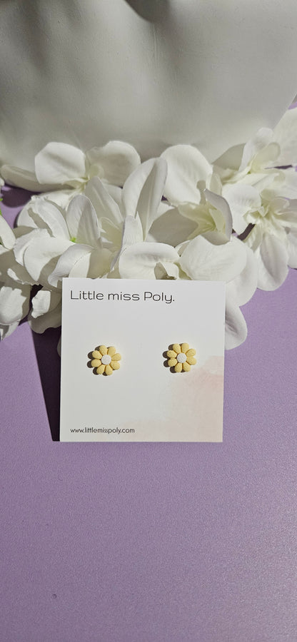 Daisy Studs by Little Miss Poly