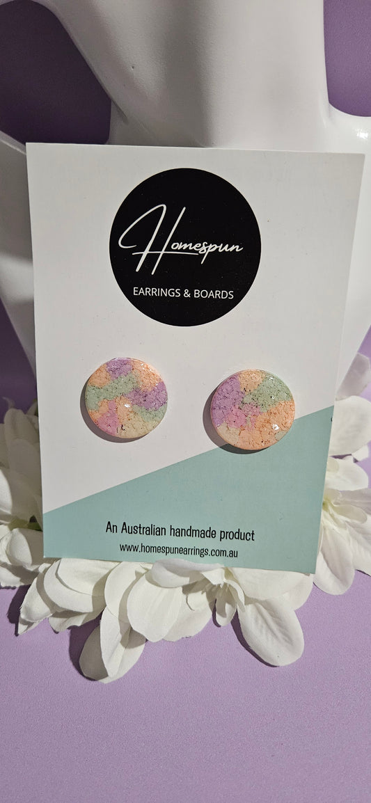 XL Pastel Studs by Homespun Earrings