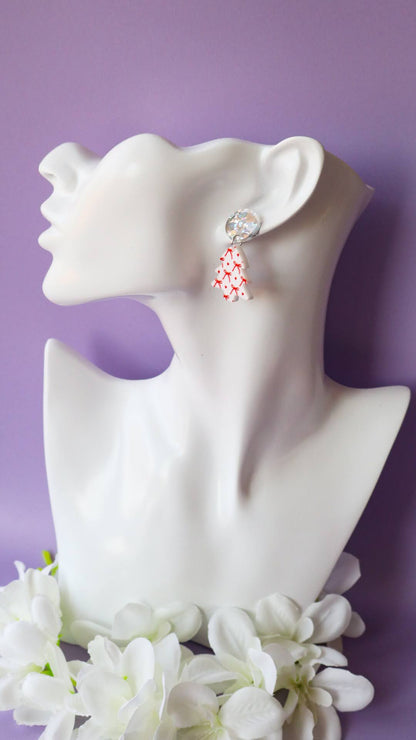 Cotton Candy Bows Mini Christmas Trees