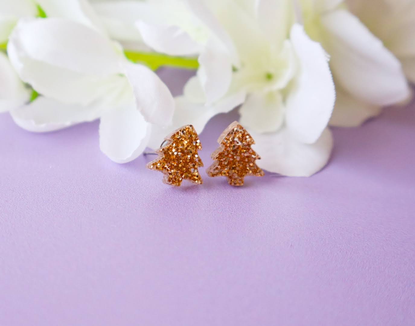Kids Christmas Tree Studs