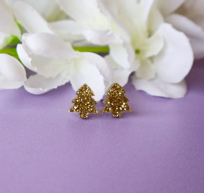Kids Christmas Tree Studs