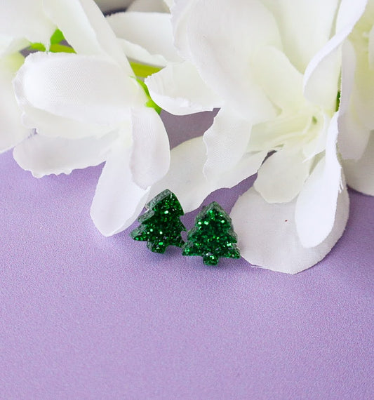 Kids Christmas Tree Studs