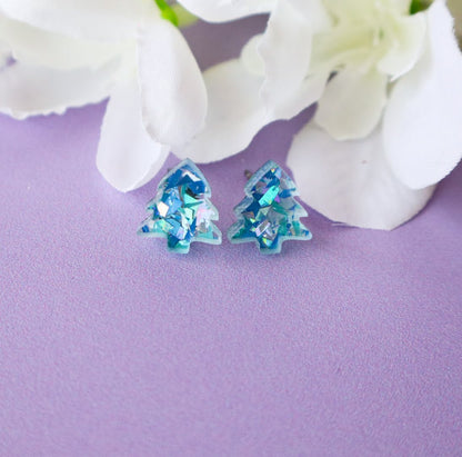 Kids Christmas Tree Studs
