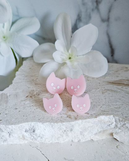 Pink Cat Studs