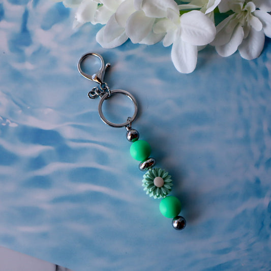 Bowel Cancer Awareness Keyring - Green